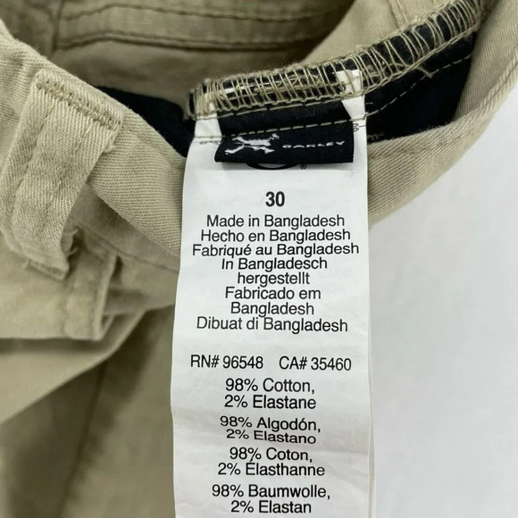 Oakley Shorts Men's Sz 30 Brown Regular Fit Mid-Rise Straight Leg Stretch - Picture 11 of 12